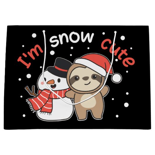 Sleuf ik ben Sneeuwpop Sneeuwpop Groot Cadeauzakje (Voorkant)