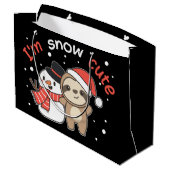 Sleuf ik ben Sneeuwpop Sneeuwpop Groot Cadeauzakje (Achterkant Gekanteld)