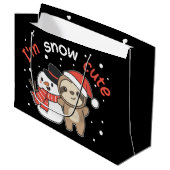 Sleuf ik ben Sneeuwpop Sneeuwpop Groot Cadeauzakje (Voorkant Gekanteld)