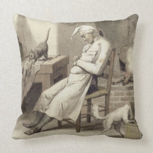 Sleuf in de keuken, van een reeks prints depi kussen