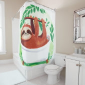 Sleuf in een badkuipergordijn douchegordijn (In situ)