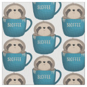 Sleuf in koffie Mok Stof (Close Up)