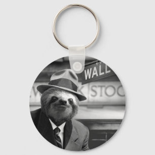 Sleuf in Wall Street Key Ring Sleutelhanger