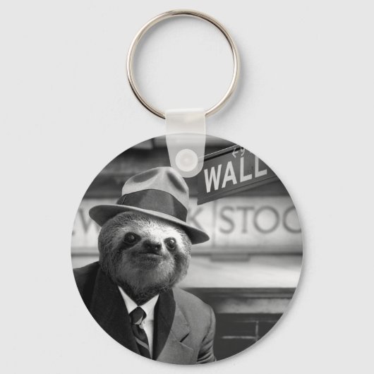 Sleuf in Wall Street Key Ring Sleutelhanger (Voorkant)