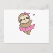 Sleuf is dansende balletkoffersleuven dansen briefkaart (Voorkant)