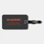 Sleuf kalm houden in de chillin- sleufmodus bagagelabel (Achterkant horizontaal)