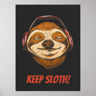 Sleuf kalm houden in de chillin- sleufmodus poster