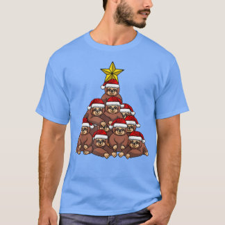 Sleuf kerstboomkoortsbomen T T-shirt