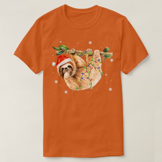 Sleuf kerstboomverlichting Santa Hat 1 T-shirt (Design voorkant)