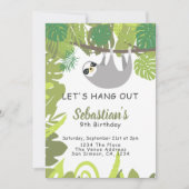 Sleuf laat persoonlijke feestdag ophangen kaart (Voorkant)