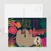 Sleuf - Langzaam. Briefkaart (Voorkant / Achterkant)