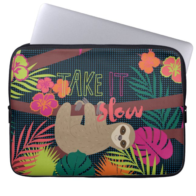 Sleuf - Langzaam. Laptop Sleeve (Voorkant)