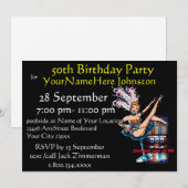 Sleuf machine 50e verjaardag kaart (Voorkant / Achterkant)