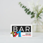 Sleuf-machine, casino, gamesector visitekaartje (Staand voorkant)