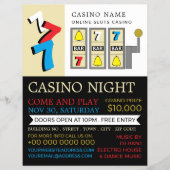 Sleuf-machine, casino Night, gamesector Flyer (Voorkant)