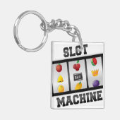 Sleuf machine—goed luck! sleutelhanger (Voorkant Links)