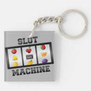 Sleuf machine—goed luck! sleutelhanger