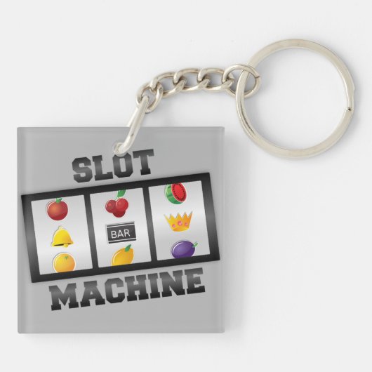 Sleuf machine—goed luck! sleutelhanger (Achterkant)
