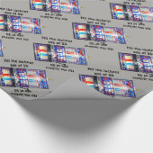 Sleuf machine HAAR DE JACHT 50 jaar oud Cadeaupapier (Hoek)