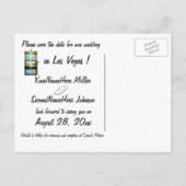 Sleuf machine opslaan Datum Aankondigingskaart (Achterkant)