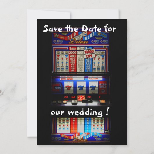Sleuf Machine Save the Date Lucky in Love (Voorkant)