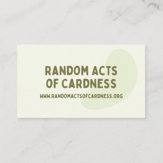 Sleuf Mailable Hug Cards Contactkaartje (Achterkant)