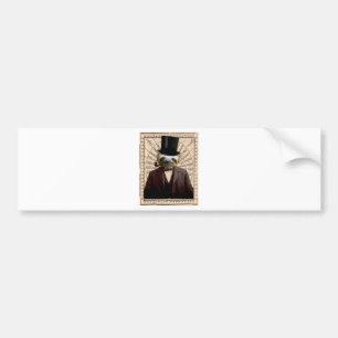 Sleuf Man Victoriaans Steampunk Anthropomorphic Bumpersticker