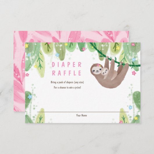 Sleuf met baby luierbehuizing Kaart (Voorkant / Achterkant)