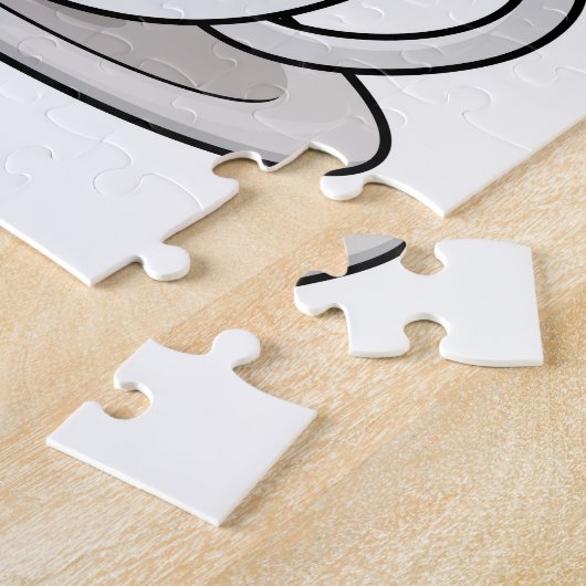 Sleuf met beker koffie legpuzzel (Zijkant)