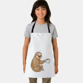 Sleuf met beker koffie schort (Insitu)