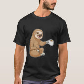 Sleuf met beker koffie t-shirt (Voorkant)
