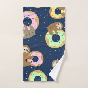 Sleuf met donuts handdoek