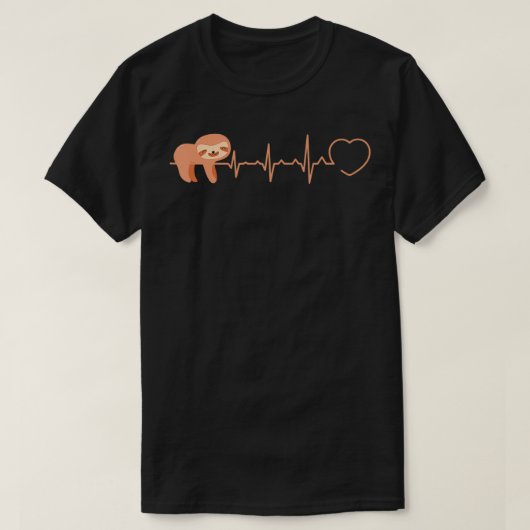 Sleuf met hartslag t-shirt (Design voorkant)