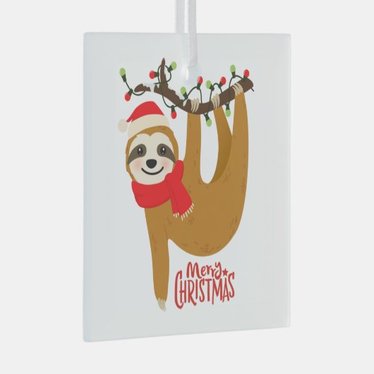 Sleuf met kerst met feestdag glas ornament (Voorkant Rechts)