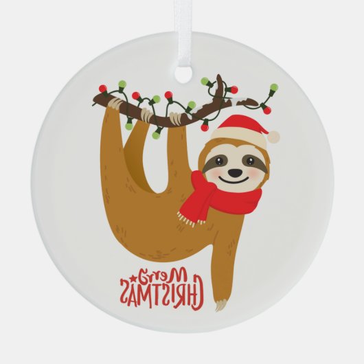 Sleuf met kerst met feestdag glas ornament (Achterkant)