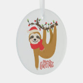 Sleuf met kerst met feestdag glas ornament (Voorkant Rechts)