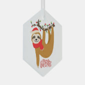 Sleuf met kerst met feestdag glas ornament (Voorkant Rechts)