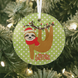 Sleuf met kerst met feestdag glas ornament