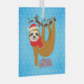 Sleuf met kerst met feestdag glas ornament (Voorkant Rechts)