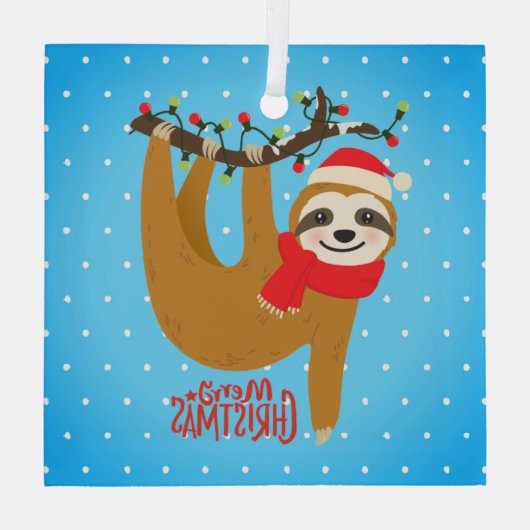 Sleuf met kerst met feestdag glas ornament (Achterkant)