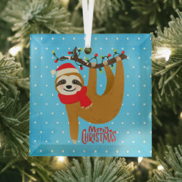Sleuf met kerst met feestdag glas ornament