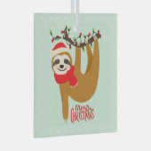 Sleuf met kerst met feestdag glas ornament (Voorkant Rechts)