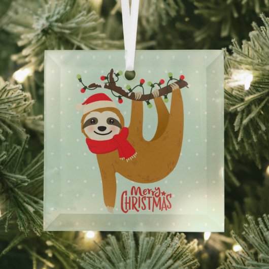 Sleuf met kerst met feestdag glas ornament (Insitu)