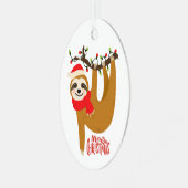 Sleuf met kerst met feestdag metalen ornament (Voorkant links)