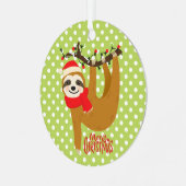 Sleuf met kerst met feestdag metalen ornament (Voorkant links)