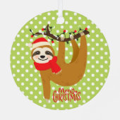 Sleuf met kerst met feestdag metalen ornament (Achterkant)