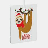 Sleuf met kerst met feestdag metalen ornament (Voorkant Rechts)