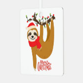 Sleuf met kerst met feestdag metalen ornament (Voorkant links)