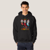 Sleuf met kerstsocket - Sinterhat - kerstlampjes T Hoodie (Voorkant volledig)