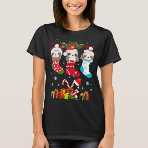 Sleuf met kerstsocket - Sinterhat - kerstlampjes T T-shirt